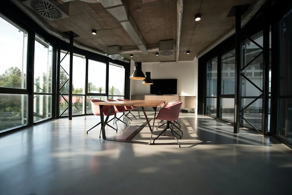 Bright collaborative workspace
